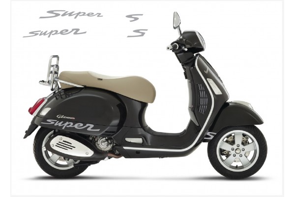 Vespa GT GTS Super Sport bočna naljepnica Super V.1 2 (silver)