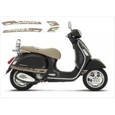 Vespa GT GTS Super Sport bočna naljepnica Super V.2 (beige)