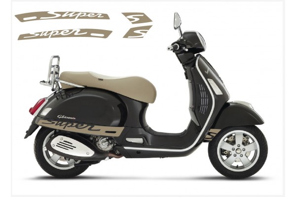Vespa GT GTS Super Sport bočna naljepnica Super V.2 (beige)