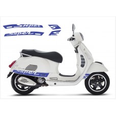 Vespa GT GTS Super Sport bočna naljepnica Super V.2 (dark blue)