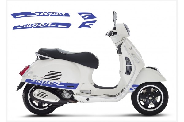 Vespa GT GTS Super Sport bočna naljepnica Super V.2 (dark blue)