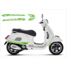 Vespa GT GTS Super Sport bočna naljepnica Super V.2 (green)
