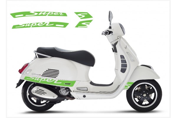 Vespa GT GTS Super Sport bočna naljepnica Super V.2 (green)
