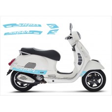 Vespa GT GTS Super Sport bočna naljepnica Super V.2 (light blue)