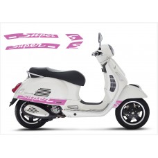 Vespa GT GTS Super Sport bočna naljepnica Super V.2 (pink)