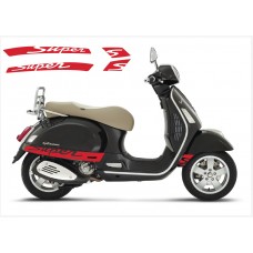 Vespa GT GTS Super Sport bočna naljepnica Super V.2 (red)