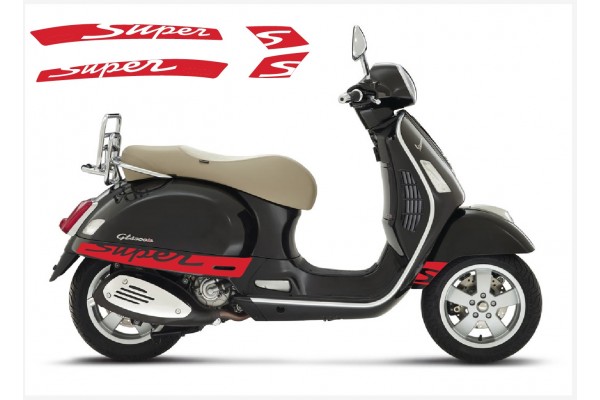 Vespa GT GTS Super Sport bočna naljepnica Super V.2 (red)