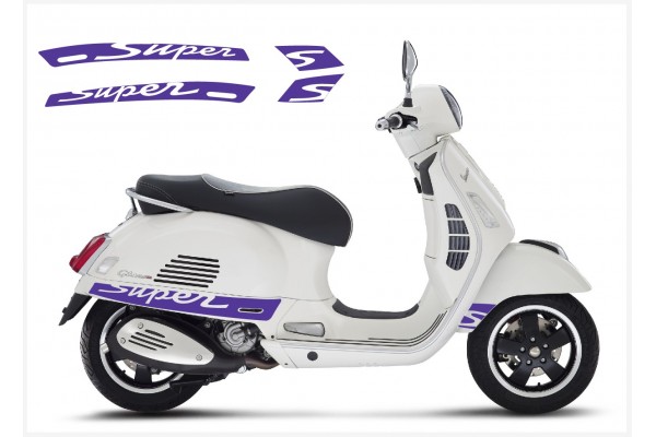 Vespa GT GTS Super Sport bočna naljepnica Super V.2 (violet)