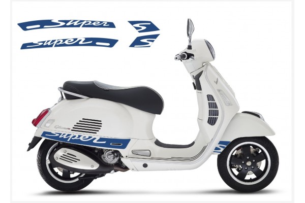 Vespa GT GTS Super Sport bočna naljepnica Super V.2 2 (dark blue)