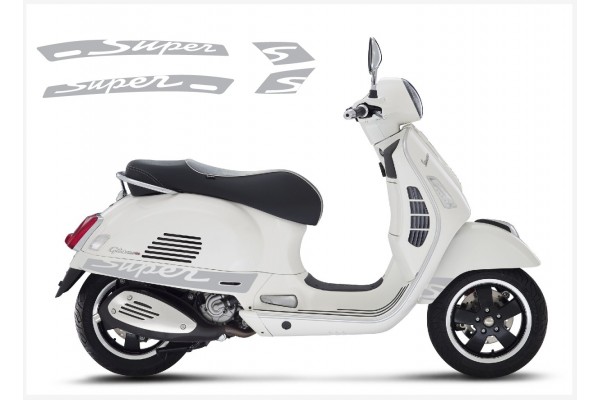 Vespa GT GTS Super Sport bočna naljepnica Super V.2 2 (silver)