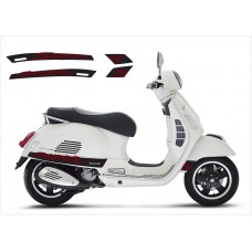 Vespa GT GTS Super Sport bočna naljepnica Super V.3 (black – red)