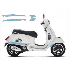 Vespa GT GTS Super Sport bočna naljepnica Super V.3 (silver – blue)