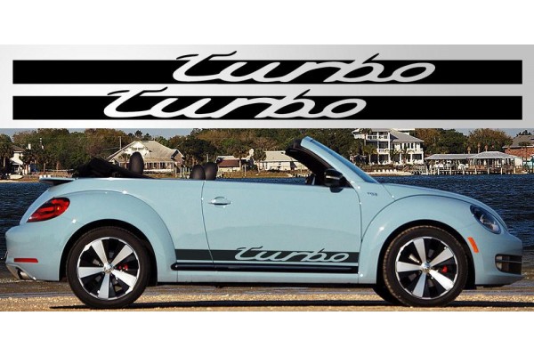 Volkswagen Beetle / Golf Turbo naljepnica vjetrobranska