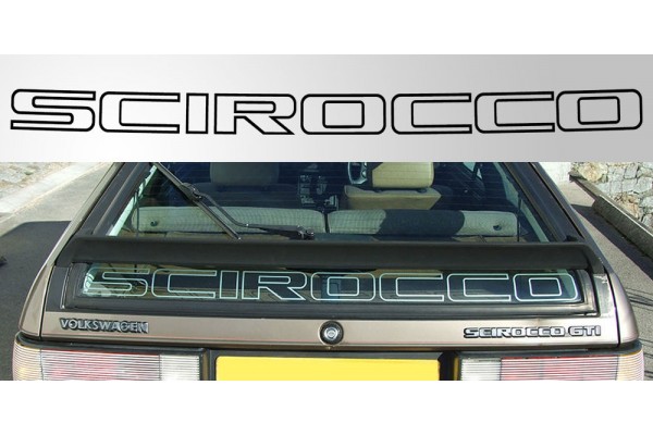 Volkswagen Scirocco MK2 Rear Window Vinyl naljepnica