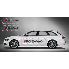Audi Ringe bočna naljepnica 2 kom. set 180cm