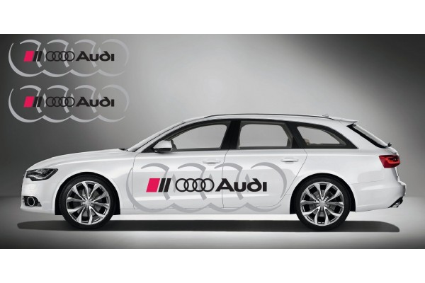 Audi Ringe bočna naljepnica 2 kom. set 180cm