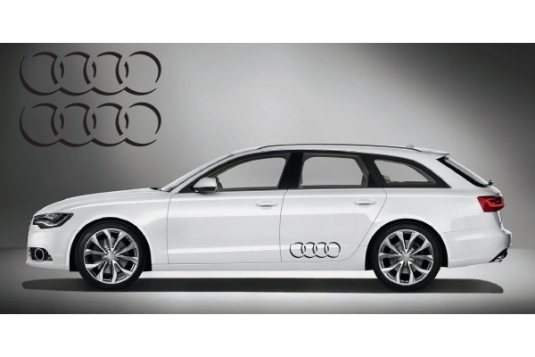 Audi Ringe bočna naljepnica 2 kom. set 60cm