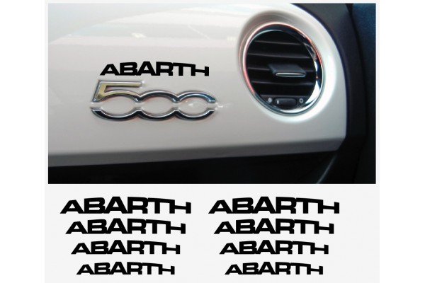 Fiat 500 ABARTH armaturna naljepnica 8kom.