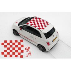 Fiat 500 bočna and krovna naljepnica set