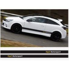 Opel Motorsport bočna naljepnica pruga 2 kom. set 225cm Corsa Astra
