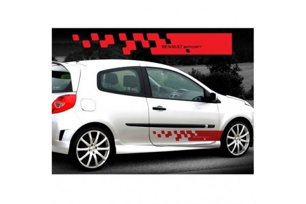 Renault sport racing bočna naljepnica set Twingo Clio Gordini Megane