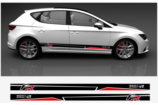 Seat Leon FR bočna naljepnica set