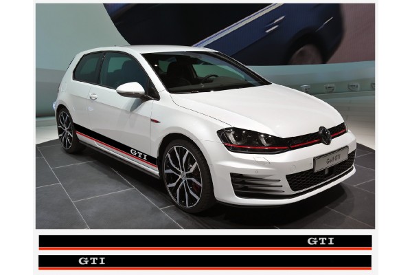 VW GTI bočna naljepnica Racing pruga naljepnica set