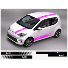VW Up! racing pruga Racing pruga naljepnica set