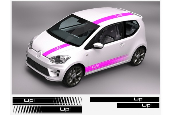 VW Up! racing pruga Racing pruga naljepnica set